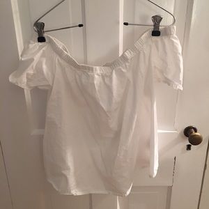White off the shoulder Abercrombie top